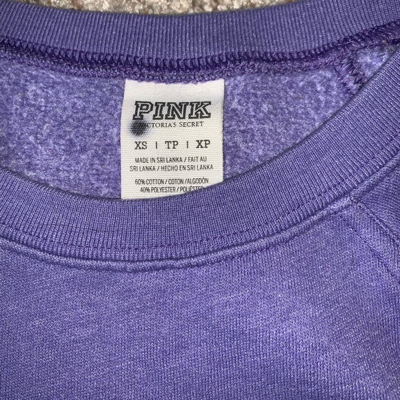 PINK VICTORIA SECRET WOMENS SIZE EXTRA SMALL PETITE PURPLE VINTAGE SWEATER USED - Picture 8 of 8